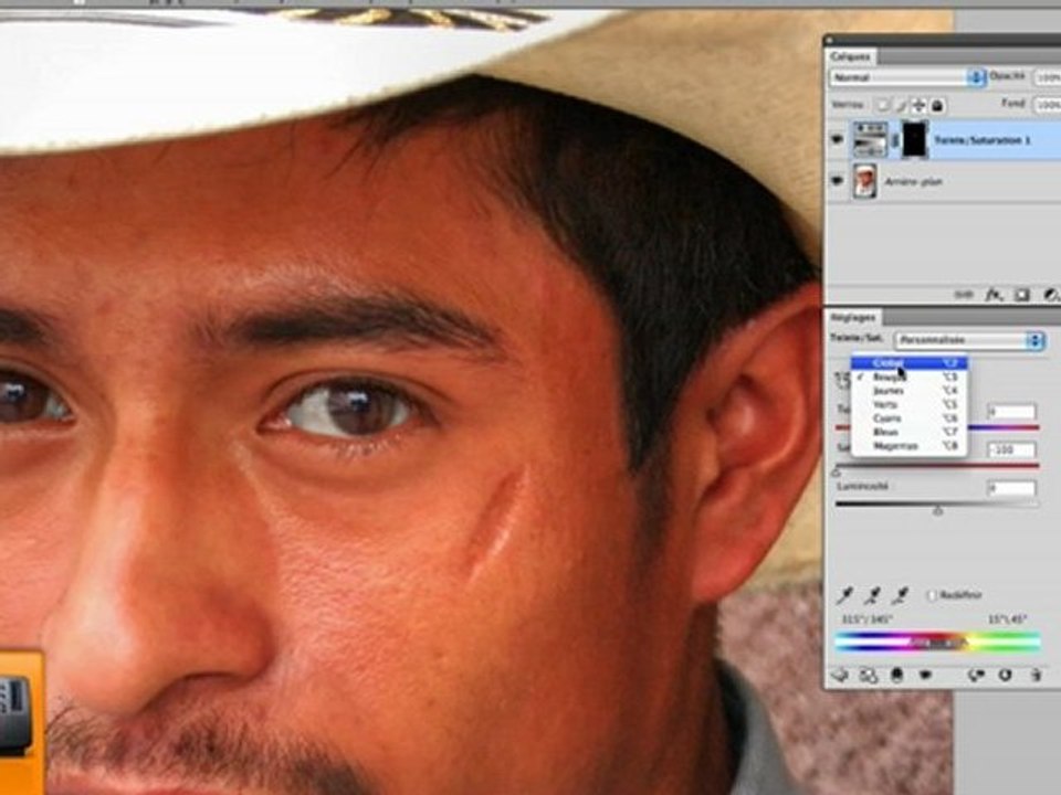 Graphis Channel - Photoshop tutoriel - blanchir le fond des