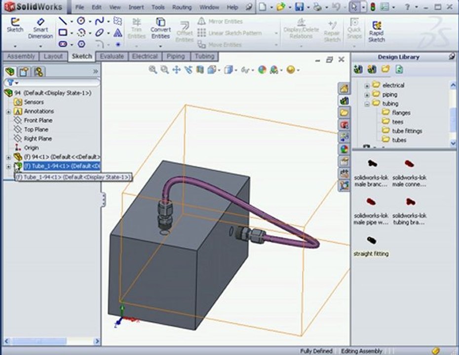 solidworks 2010 Tutorials  Routing  Tubing