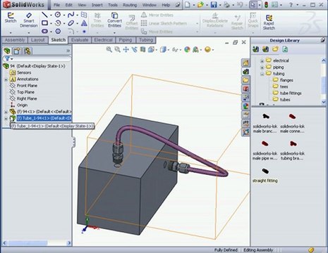 solidworks 2010 Tutorials Routing Tubing