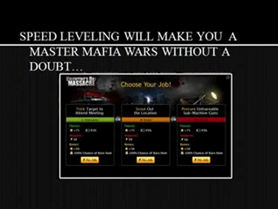 Mafia Wars Xplosive Level Advance