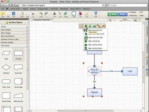 Getting started Flowcharts with Creately