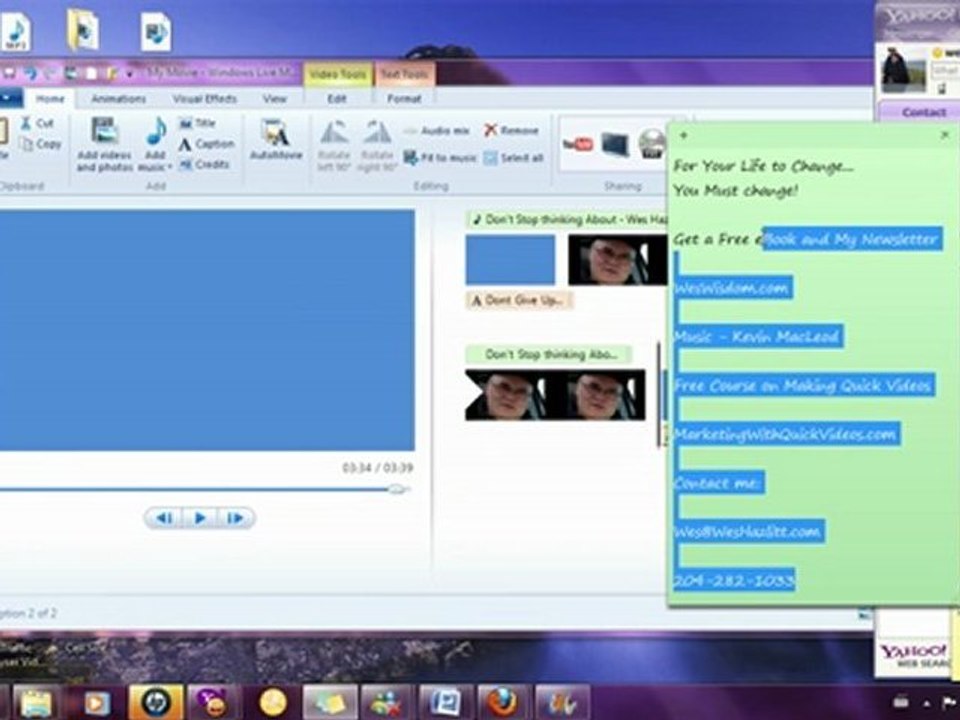 Home Business Tip Adding Pictures to Windows Live Movie Mak