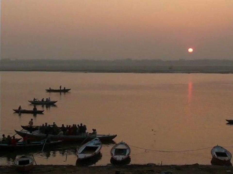 Varanasi, India, sunsrise from the ghat