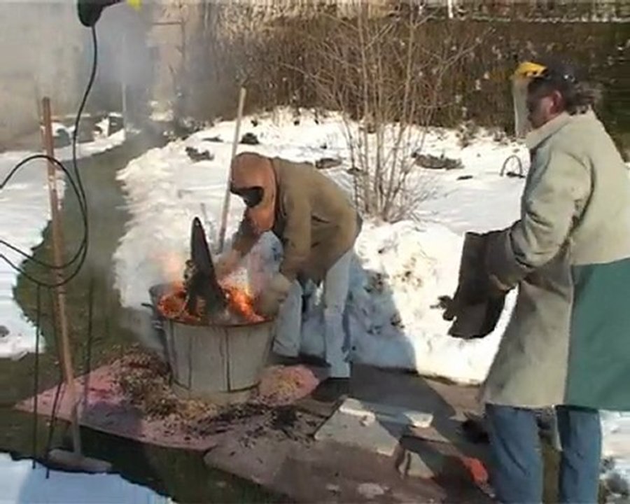 Cuisson Raku de la toupie