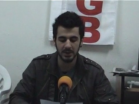 TGB Tekel İşçilerine Destek Eylemi Açıklaması