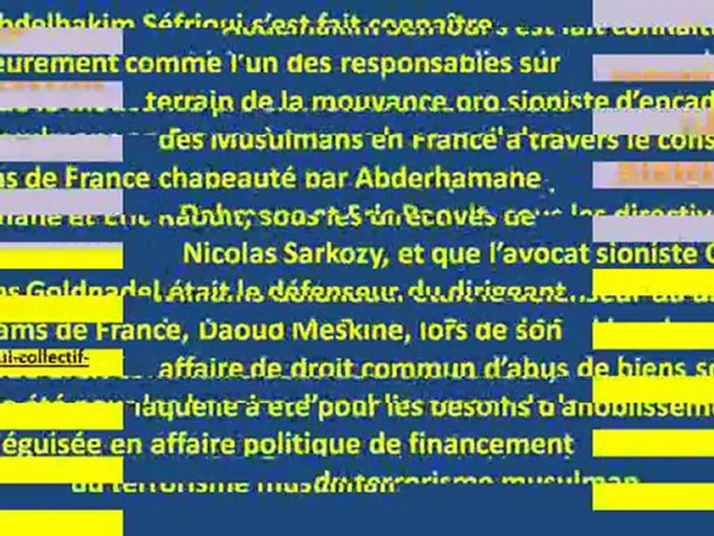 Drancy Sefrioui Imam Emir Mossad Sionisme Video Dailymotion