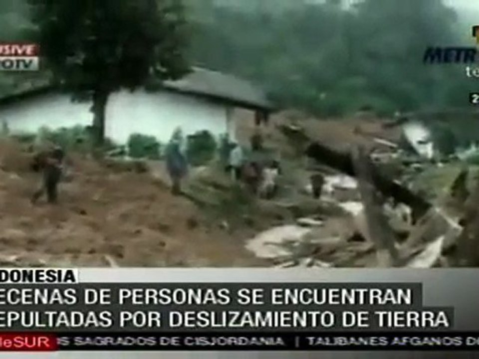 Alud en Java, 70 muertos