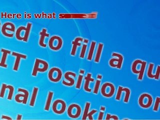 The 3 Biggest Problems You Have With IT Staff Recruiting and