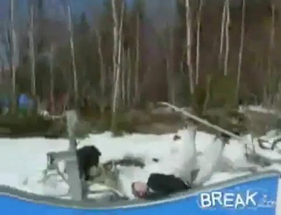 Snowboard fail