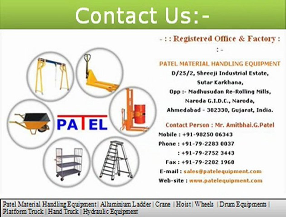 Material Handling Equipment Manufacturer  Video