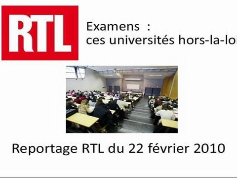 Examens : ces universités hors-la-loi