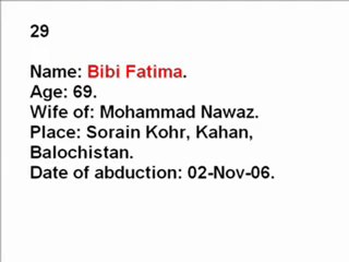 Missing Baloch Mothers And Sisters (1 )