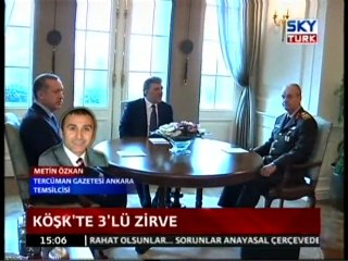 Köşkte 3'lü Zirve Sona Erdi