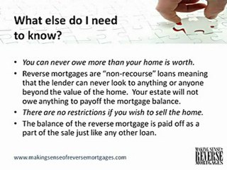Making Sense of Reverse Mortgages 2