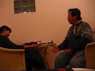 Tran Quang Hai plays the spoons in Hanoi , Vietnam