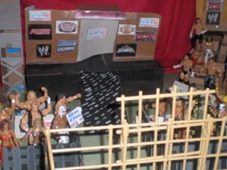 Match de catch avec figurines officielles WWE : Punjabi Prison pour le titre Million Dollarman