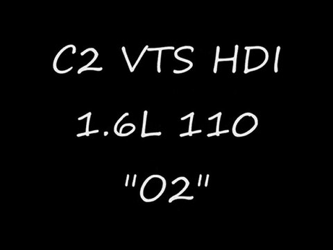 Test C2 VTS 1.6 HDI 110 reprog moteur à 145 O2