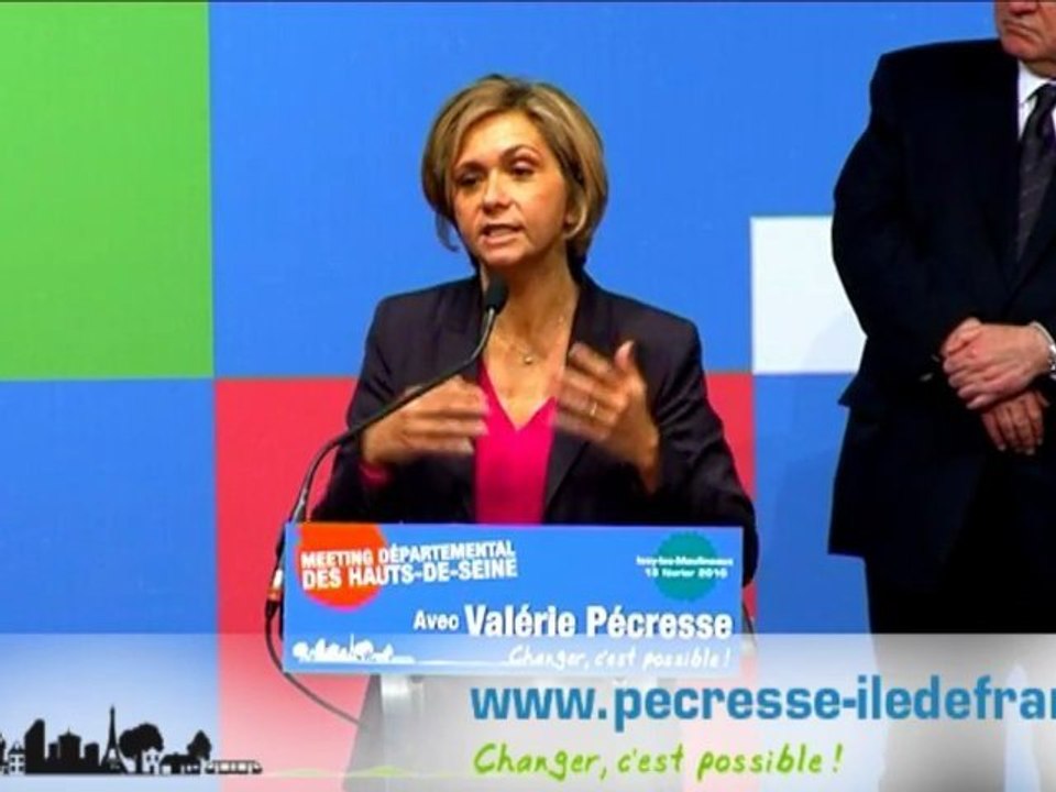 Discours valérie pécresse meeting haut de seine 2