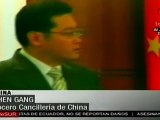 Cancillería china descarta aplicar sanciones a Irán