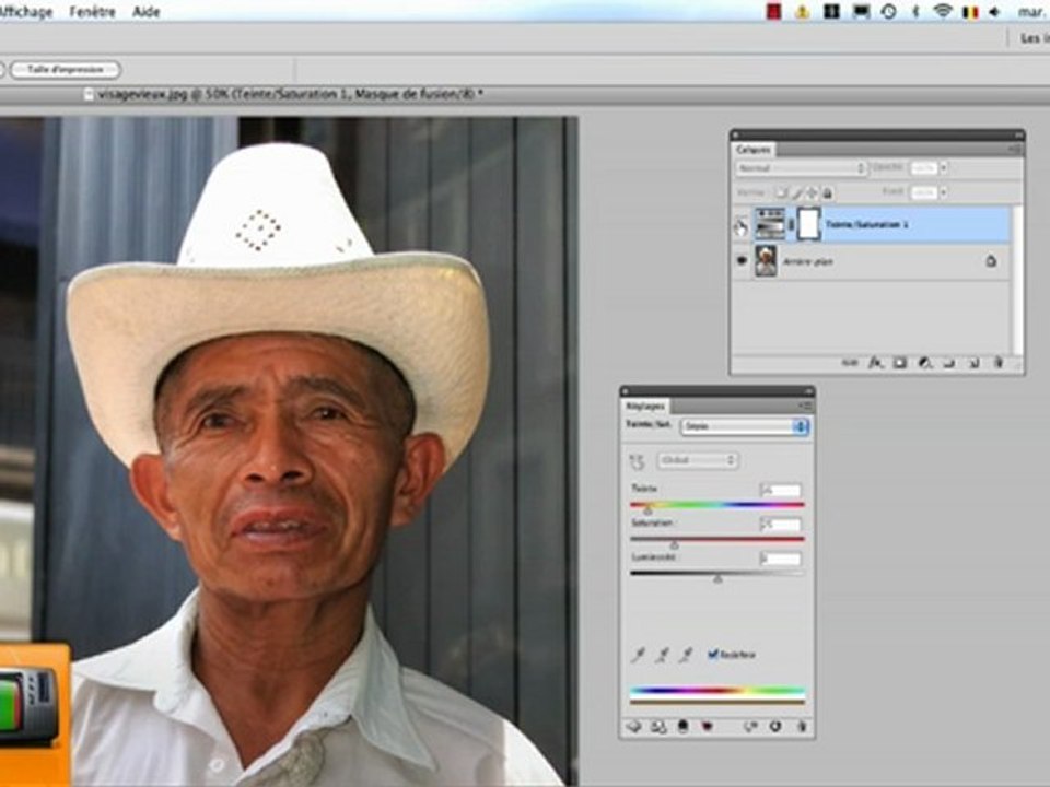 Photoshop cs5 cs4 tutoriel - Effet sépia -Graphis Channel