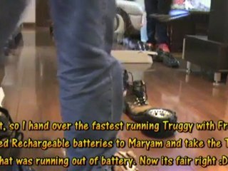 Sumo Micro RC Cars Indoor Race Demo