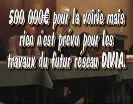 l'opposition dénonce la non prévision de travaux pour DIVIA