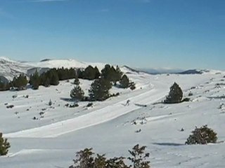 Plateau de Beille : progression skieur