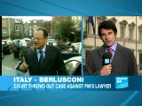 Italy-Berlusconi: Court throws out case against PM’s lawyer