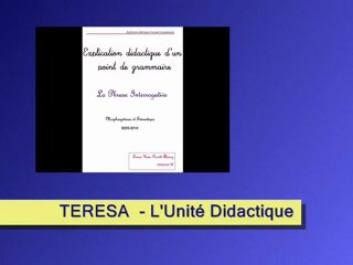 TERESA - Présentation d’une UNITÉ DIDACTIQUE