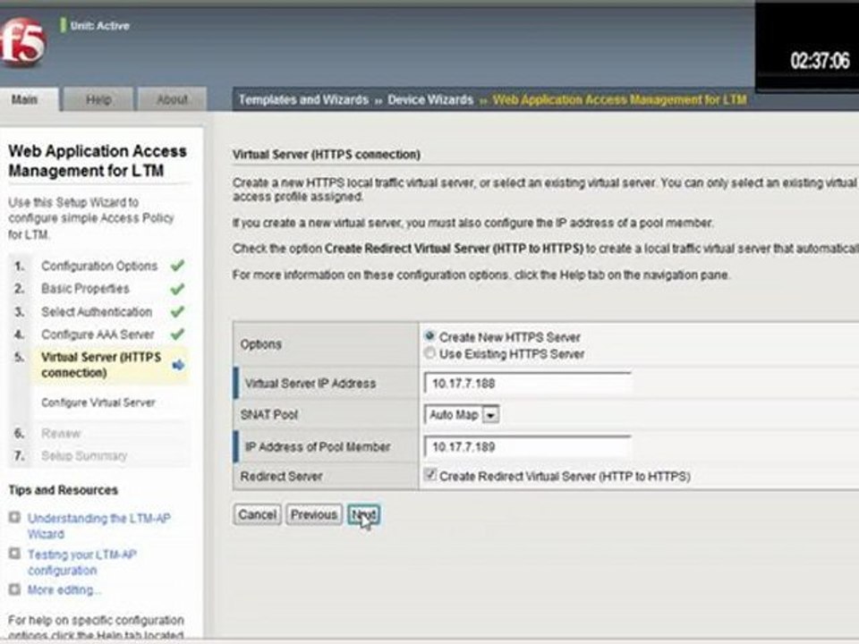 In 5 Minutes - Web Application Access Mgmt for BIG-IP LTM
