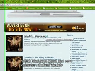 where to watch spartacus blood and sand online