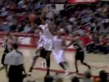 Luis Scola finds Aaron Brooks cutting to the hoop for the di