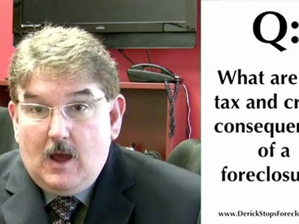 [[Stop Foreclosure] Tax and Credit Consequences