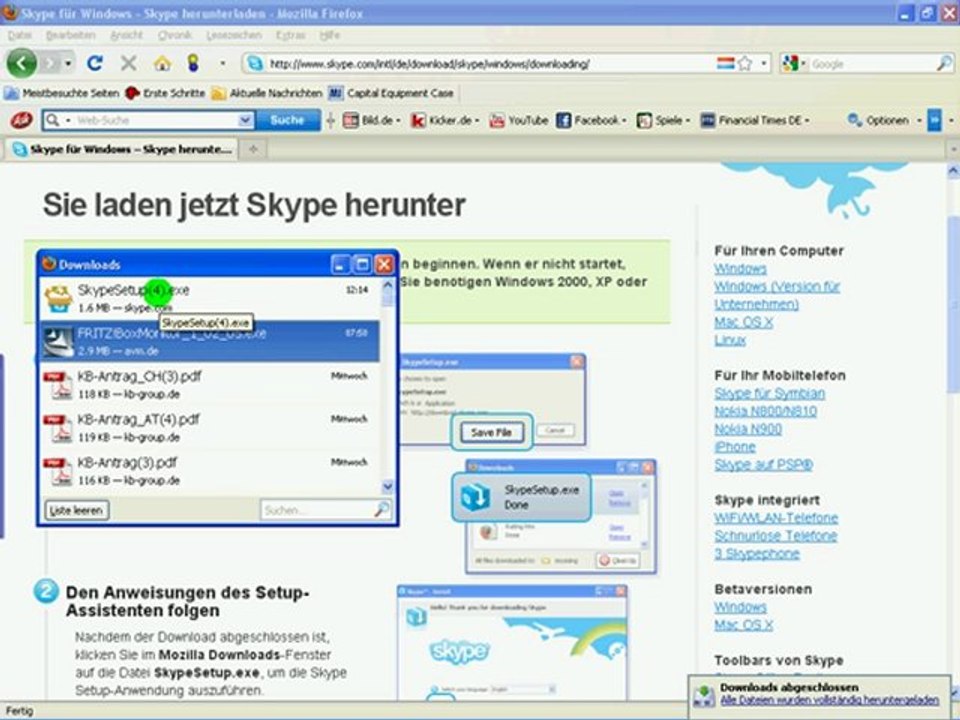 Wie installiere ich Skype - 1