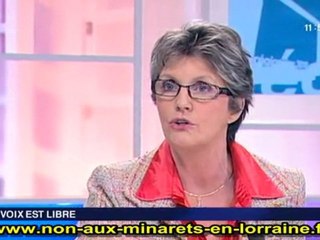 Annick Martin : Non aux Minarets en Lorraine ! (27.02.2010)