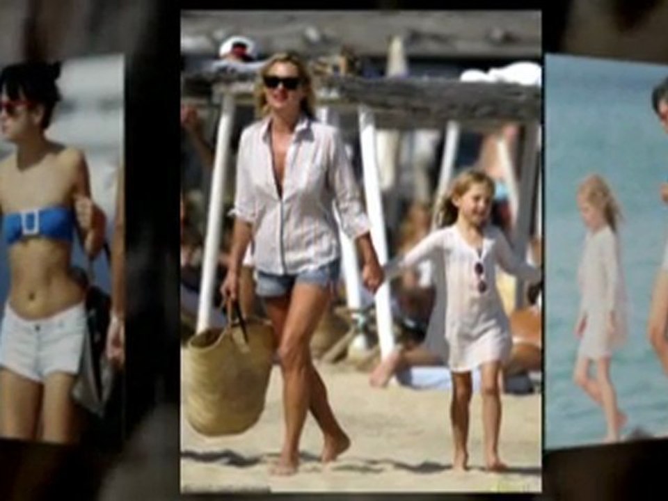 Kate Moss relaxing in St Tropez with her daughter.