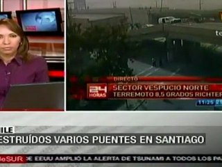 Inundaciones y pánico en hospitales en Santiago