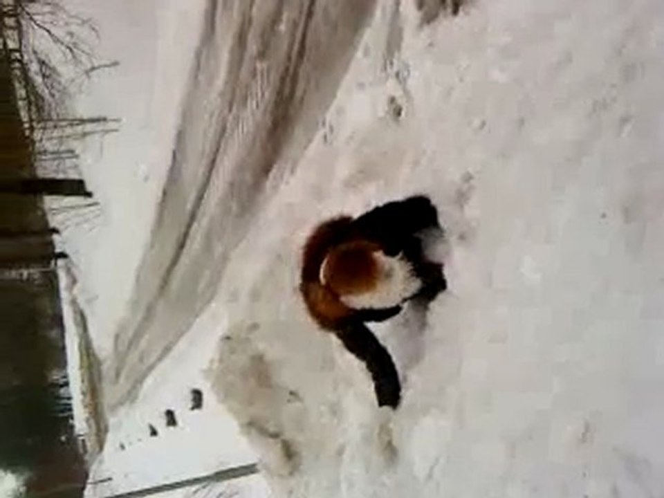 jag fastnade i en snödriva !