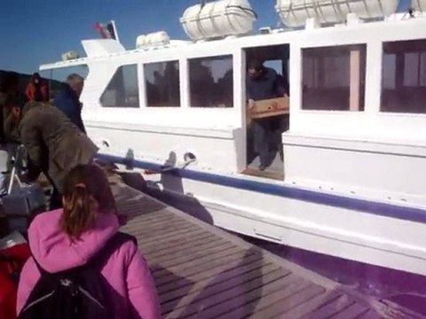 Le débarcadère de l'Ayguade de l'île du Levant