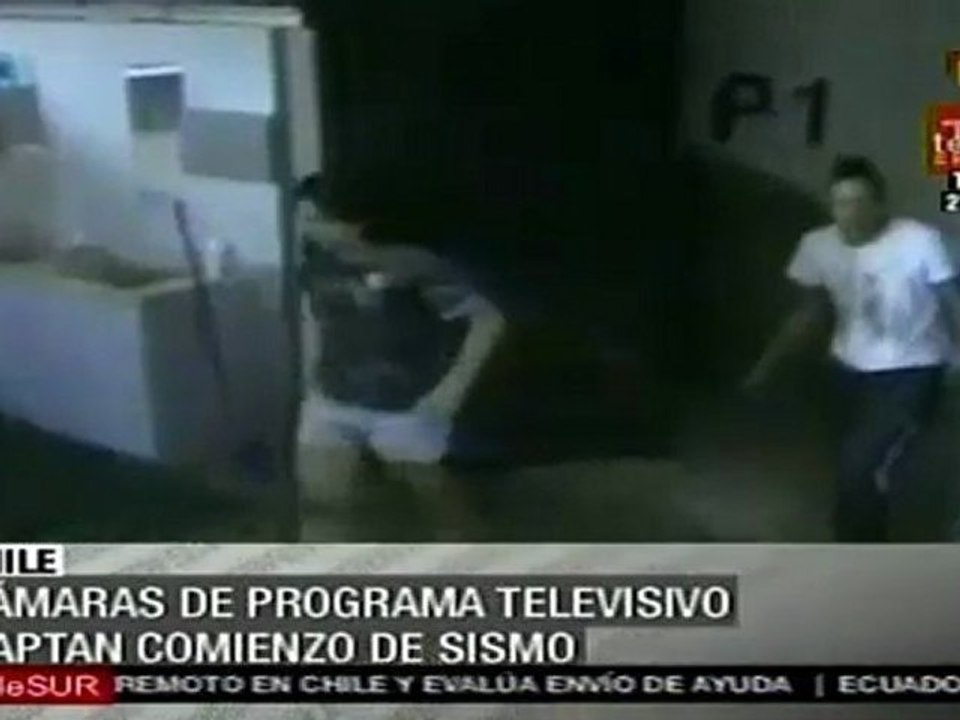 Registo de terremoto en Chile