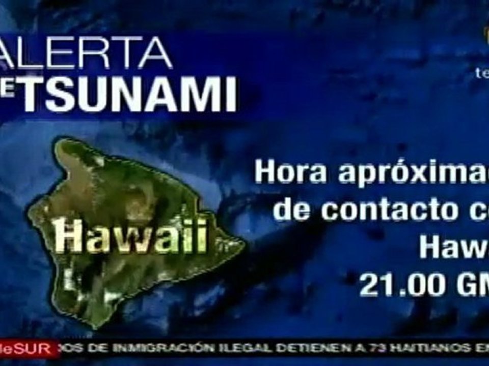 Alerta de tsunami en Hawaii