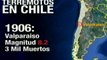 Terremotos en Chile en lós ultimos años