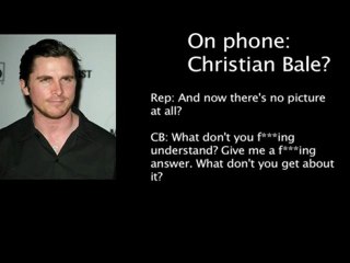 Christian Bale calls tech support