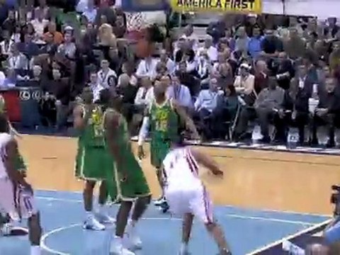 Garret Temple flies to the rim for the big jam.