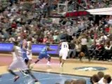 Marcus Camby steals the ball from Jonny Flynn.  Andre Miller