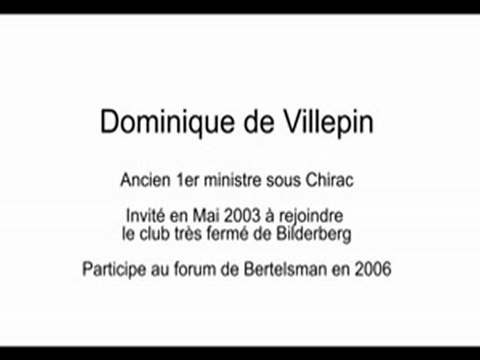 Dominique de Villepin Bilderberg par we are change paris