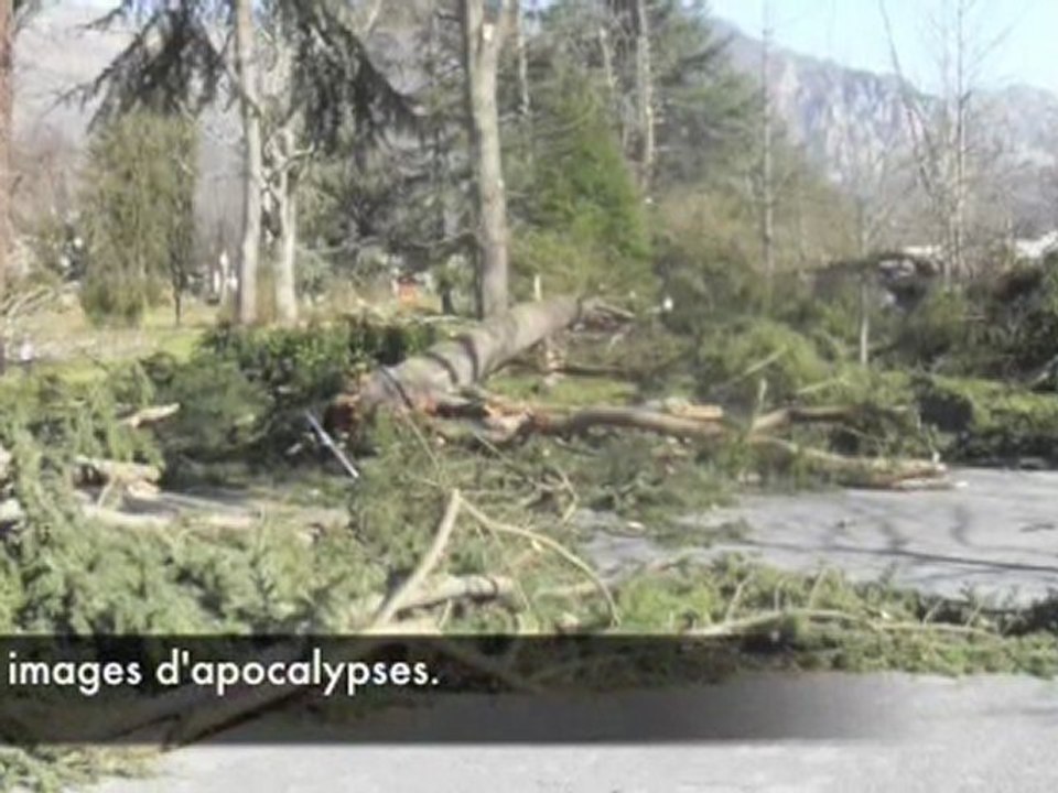 Cauterets / Argelès-Gazost - Passage de la tempête Xynthia