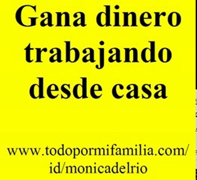 Ganar dinero trabajando desde casa