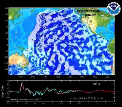 Trzęsienie Ziemi w Chile: Mapa tsunami