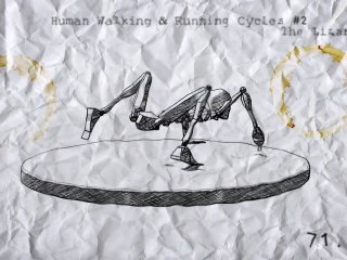 Human Walking & Running Cycle #2 - The Lizard